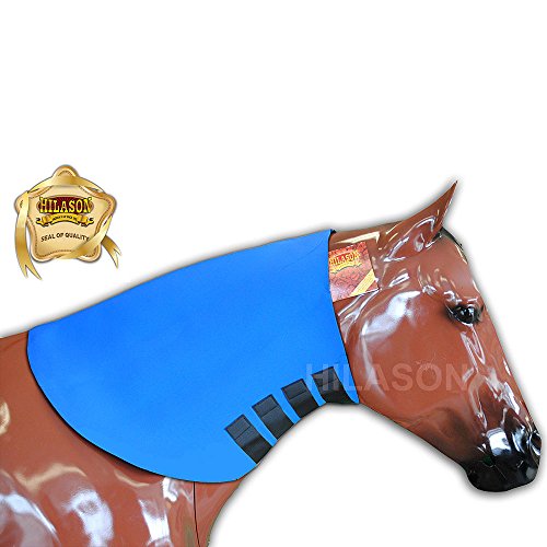 HILASON Prendedor grande azul resistente de neoprene para pescoço de cavalo