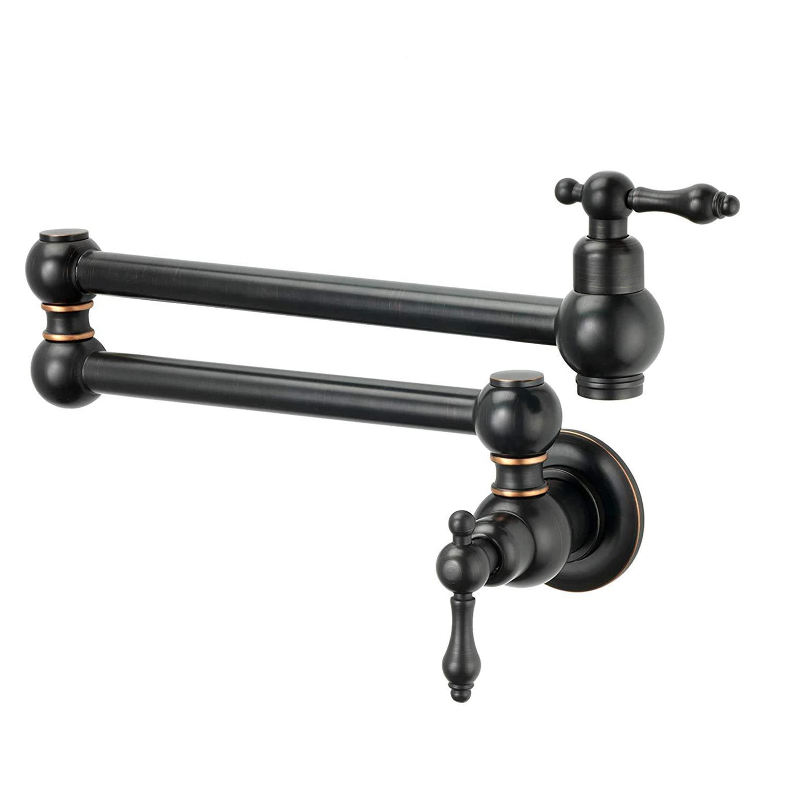 Grifo de cocina extensible plegable con doble manija para llenar ollas grandes