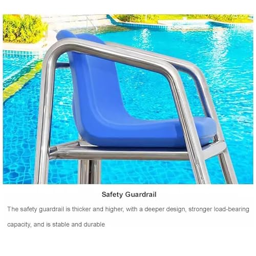 Silla de Guardavidas Alta para Piscina Acero Inoxidable miniatura 6