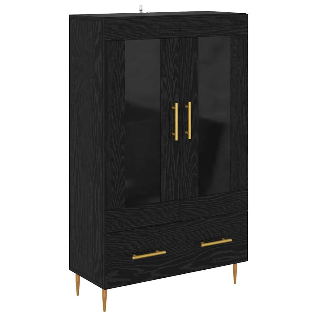 Armario de almacenamiento moderno con cajón y vitrina de comedor de 69,5x31 cm