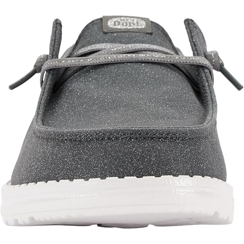 Image of HEYDUDE Women's Wendy Stardust Slip On Loafers | Lightweight Casual Shoes for Travel, Walking & Everyday Style