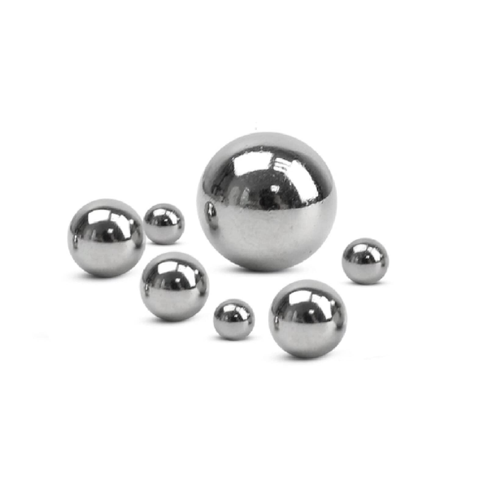 43 mm Durchmesser, [2 Stück] 304 Edelstahlkugel, Präzisionsstahlkugel, Stahlkugel, Stahlkugel, glänzende Stahlkugel, Kugel, massive Stahlkugel