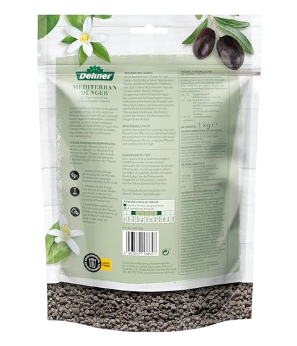 Dehner Lavendel- und Mediterran-Dünger, 2 x 1 kg (2 kg), für je ca. 16 qm