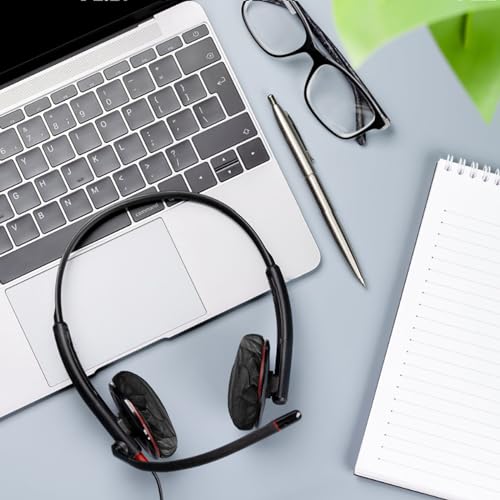 Tvoip 100 Unidades Fundas Desechables para Auriculares, Cubiertas Elásticas Negras de Tela No Tejida, Lavables y Sanitarias para la Mayoría de Auriculares On-Ear (6,5 cm / 2,6 pulgadas) miniatura 7