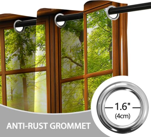 Rideau occultant 3D impression salon polyester isolant thermique de chambre