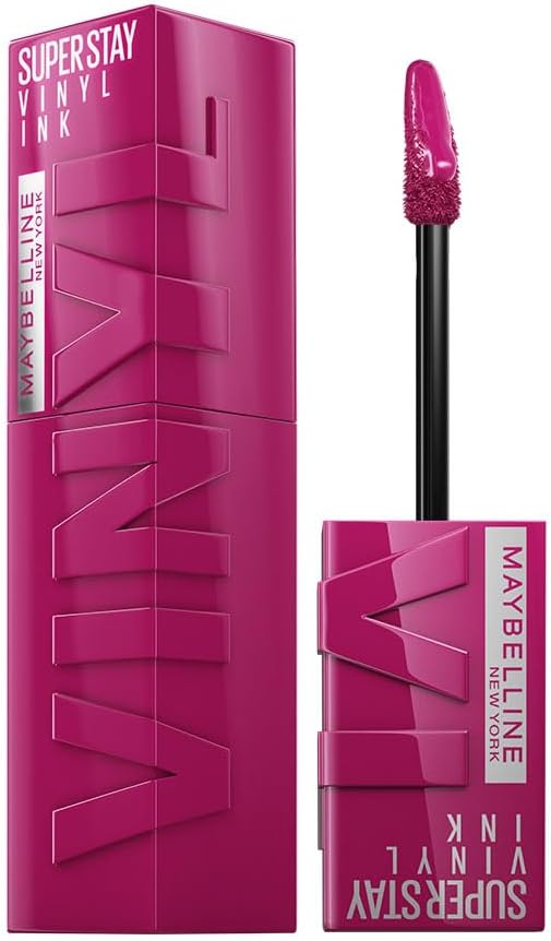 Maybelline New York Superstay Vinyl Ink Liquid Glossy Lipstick - Unafraid, Instant Shine & Transfer Proof. Superstay Vinyl Ink Liquid Lipstick Last Up To 16 Hours, Enriched With Vitamin E | 4.2Ml