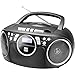 Produktbild Dual P 70 Schwarz  Kassettenradio mit CD  UKW-Radio  Boombox  CD-Player  Stereo Lautsprecher  AUX-Eingang  Netz- / Batteriebetrieb  Tragbar