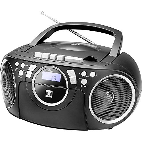 Dual 74834 P 70 Boombox Portable Noir avec lecteur CD radio FM et prise casque
