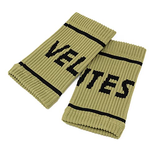 Velites I Flexible Fabric Wrist Band I Provides Support and Security for Your Workouts I Better Grip on Bar I Protect Sensitive Skin and get I One Size fits all (Dark Green) - Image 2