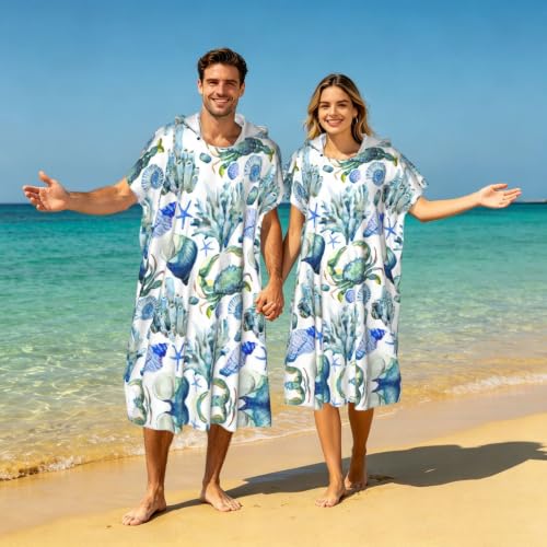 Peignoir à capuche léger et séchage rapide pour piscine - 8