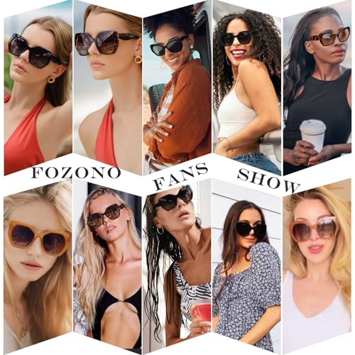 Trendy Oversized Polarized Sunglasses for Women Men Polygon Sunglasses Butterfly Sun Glasses UV400 FZN8023