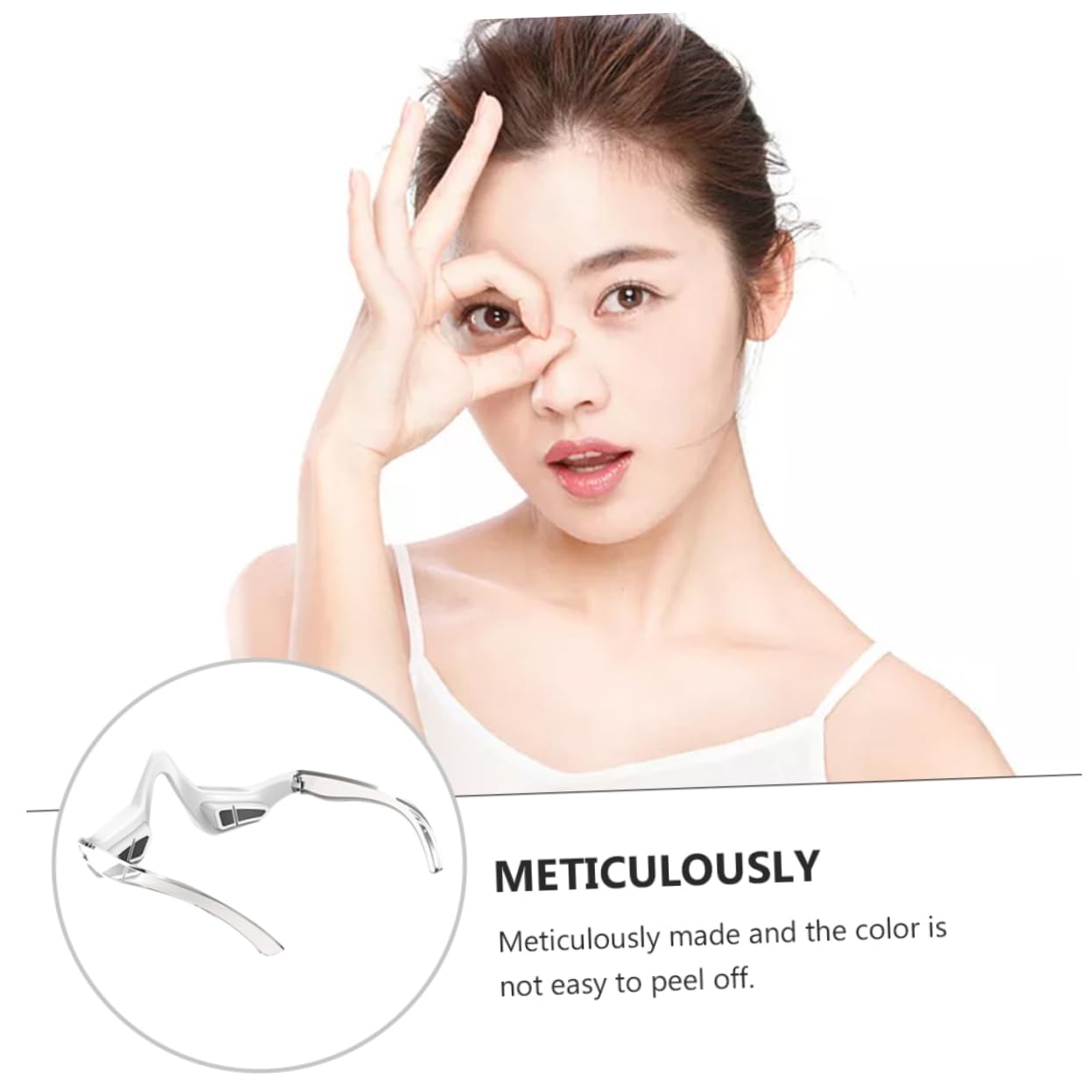 Healeved Mikrostrom Augenmassagegerät für Augen Wiederaufladbar Ergonomisch 3 Stufen Kunststoff Massage Hilfe gegen Augenermüdung