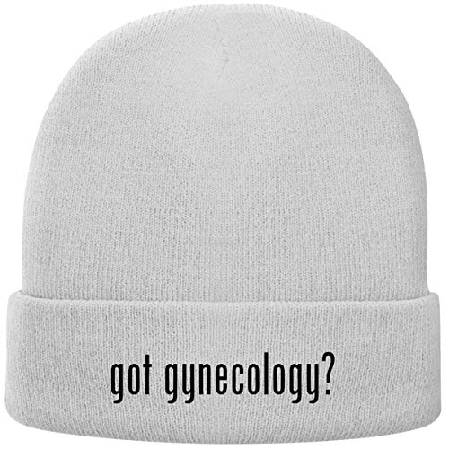 One Legging it Around got Gynecology? - Soft Adult Beanie Cap, White