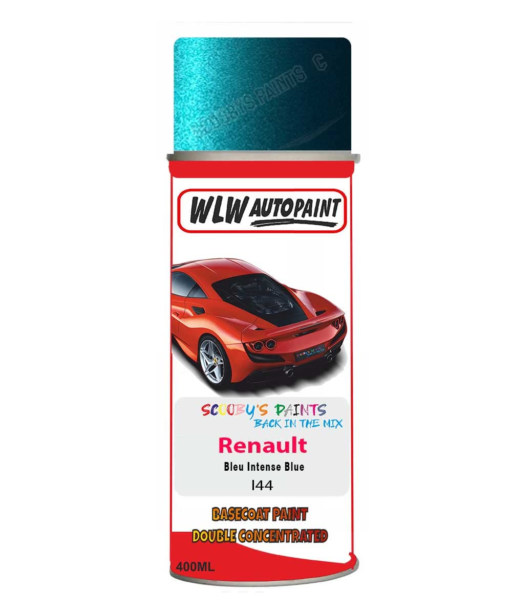 Basecoat Aerosol Spray Paint For Renault Kangoo Bleu Intense Blue 2003-2013 Code I44