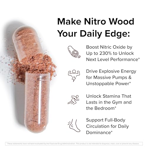 Image of InnoSupps Nitro Wood - Supports Healthy Blood Flow | Nitric Oxide Supplement | Natural Immune Support | (60 Vegetarian Capsules)