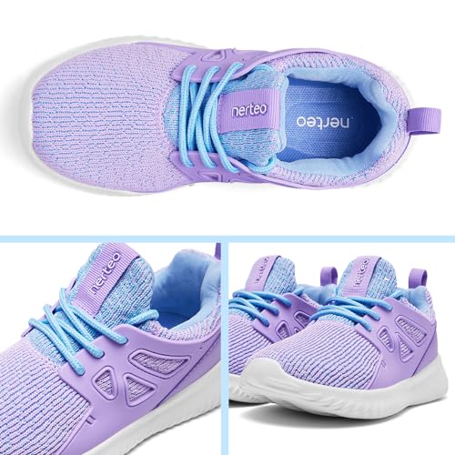 Image of nerteo Girls Shoes Slip on Boys Kids Sneakers Lightweight Tennis Running Walking Gym Fashion Shoes for Little Kid /Big Kid