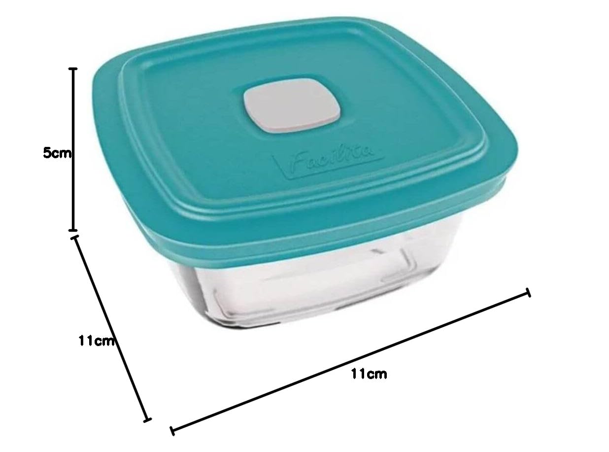 vap potes Kit 6 Glass Marinex Vap 300ml Lid Assorted Colors: Buy Online at Best Price  in Egypt