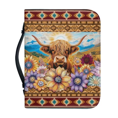 Bible Cover Case PU Leather Book Cover for Women Girls, Large Capacity Scripture Bag Bible Cover Bags