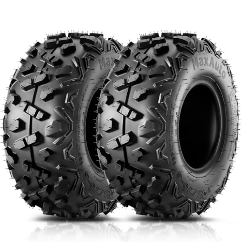 MaxAuto 145/70-6 Mini Bike Quad Go Kart Tires,145-70-6 Tubeless ATV Tire,Pack 2