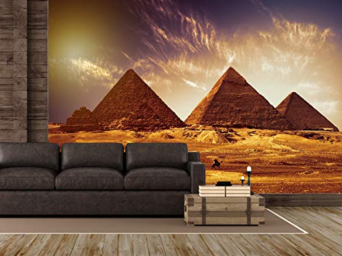 Wandtapete aus Vinyl für Pyramiden Ägypten | Fototapete für Wände | Wandbild | Dekorative Vinylfolie | Verschiedene Maße 200 x 150 cm | Dekoration für Esszimmer, Wohnzimmer, Schlafzimmer usw. Wandtapete aus Vinyl für Pyramiden Ägypten | Fototapete für Wände | Wandbild | Dekorative Vinylfolie | Verschiedene Maße 200 x 150 cm | Dekoration für Esszimmer, Wohnzimmer, Schlafzimmer usw.