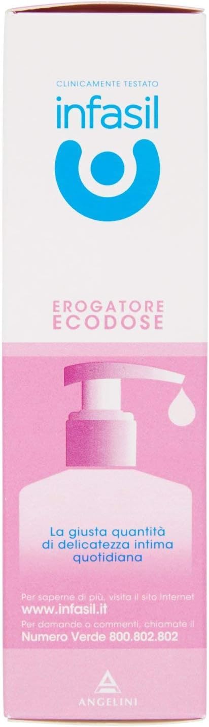 8x Infasil Detergente Intimo Lenitivo,Beruhigender Intimreiniger 200ml + Beni Culinari Kostenloser Schlüsselanhänger