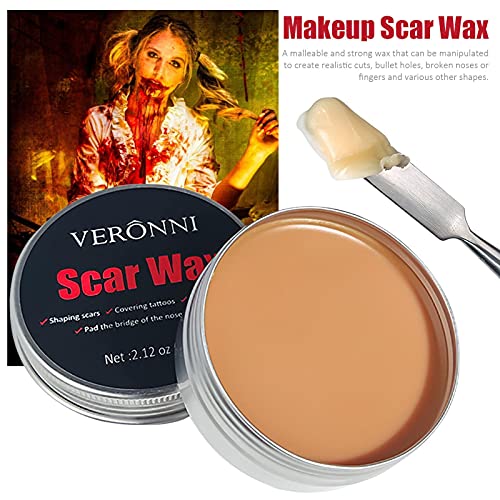 CargoTi Capa para cicatrizes de cera maleável para pele corporal fácil de moldar, adequada para fest