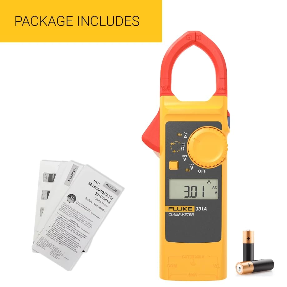 Image of FLUKE 301A - 400A AC - SLIM & COMPACT CLAMP METER (without Test Leads)