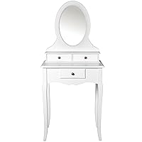 MESA TOCADOR MADERA C/ESPEJO+3 CAJONES, ESPEJO 56X17X60CM_60X40X136CM