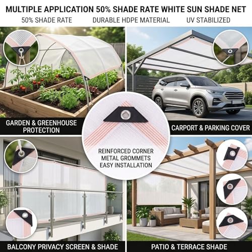 Filet d'ombrage 50% contre la chaleur sur pergola et balcon - 8