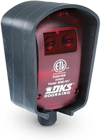 Doorking 8080-057 Monitored Safety Sensor Reflective Photoeye/DKS Reflector Photocell Beam
