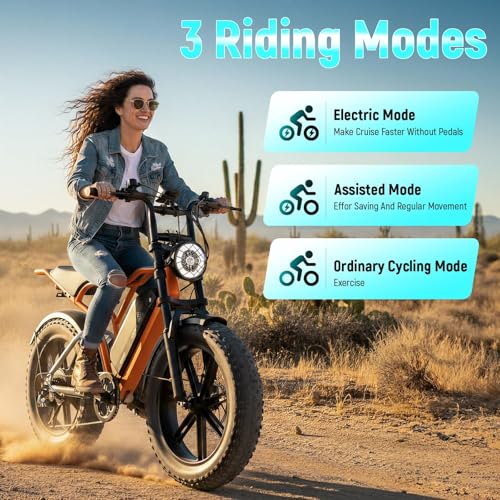 Image of TS TST GRP LLC Electric Bike for Adults, 1500W Peak Motor Ebike, 20 inch x 4.0 inch Fat Tire E Bike, 48V 15Ah Removable Battery, Dual Suspension, Disc Brakes, LCD & APP Control, for Commuting Off-Road