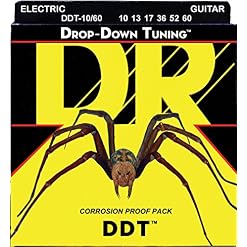 DR String DDT-10/60 Drop Down Jeu de cordes pour guitare electrique - Les Beatles, Paul McCartney, John Lennon, RIngo Starr, George Harrison