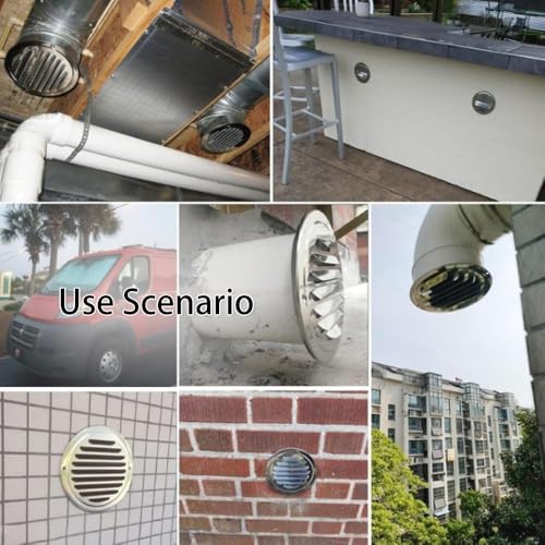 Cubierta de salida de ventilación de pared redonda para fachadas y cocinas 8