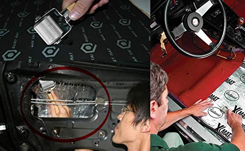 ROLINGER 3PCS Auto Sound Noise Deadening Mat Roller Proof Automotive Hand Press Installation Tools with Scraper Car Audio Roller Wheel Professional Interior Accessories - Thumbnail 2