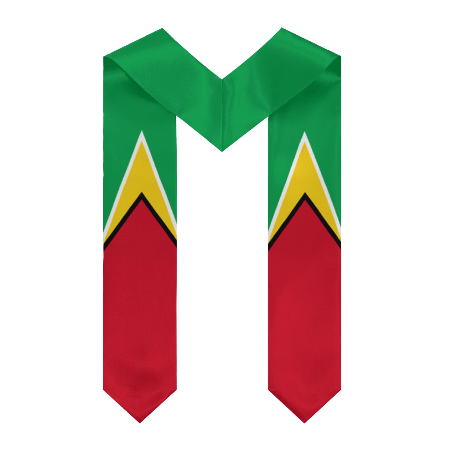 Guyana Guyanais Guyanese Flag Graduation Stole Shawl Sash for Men Women Unisex Adult Double Sided Thickened V-neck Scarf Class of 2025 Graduate Gift for Teachers Students