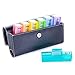 BUG HULL Pill Organizer 3 Times a Day with PU Leather Case, Large Weekly Pill Box, 7 Day Pill Case for Vitamins, Daily Pill Holder for Supplements