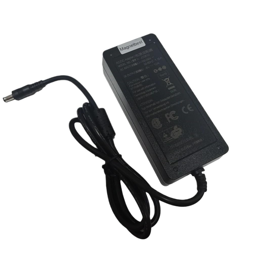 Cargador transformador 6V 10A 60W para tiras LED y cámaras CCTV