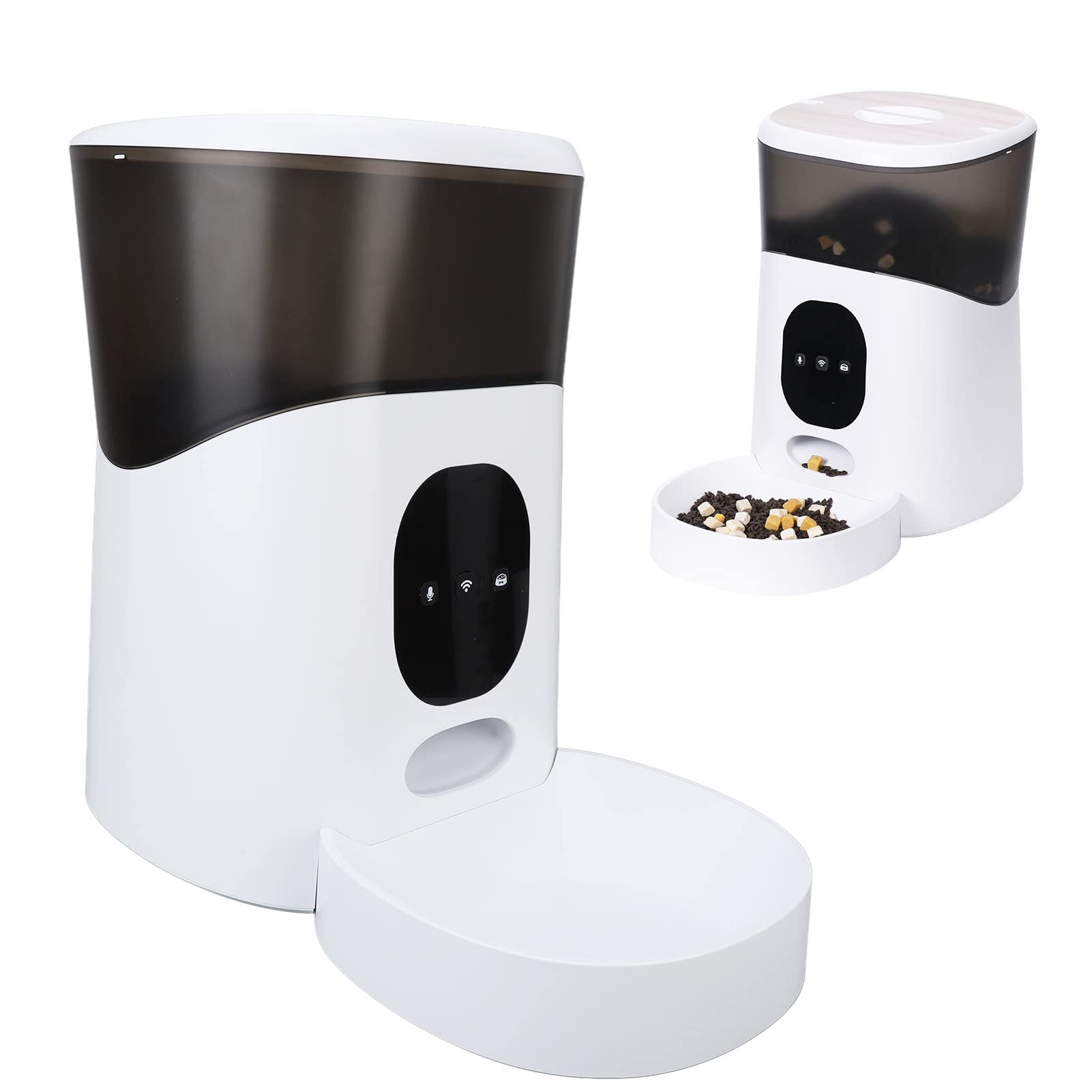 Alimentador Automático para Mascotas, Dispensador de Comida para Perros de 5 litros con Temporizador, Grabadora de Voz Interactiva, Alimentador Automático para Perros,