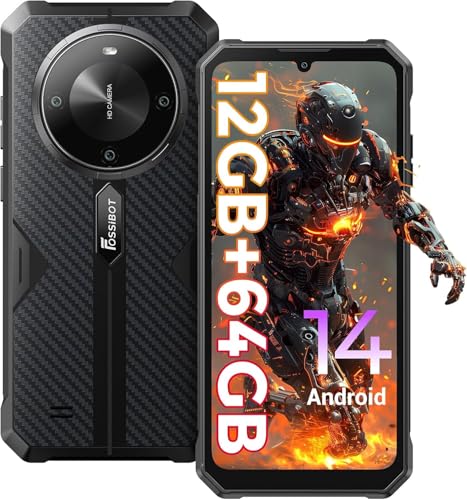 FOSSiBOT F105 Android 14 Handy, 10300mAh Akku Outdoor Handy Ohne Vertrag,12(4+8) GB + 64GB/128GB, 6.745 Inch Display Outdoor Mobile Phone Without Contract, 20MP + 8MP, 4G Dual SIM GPS/OTG/IP68 FOSSiBOT F105 Android 14 Handy, 10300mAh Akku Outdoor Handy Ohne Vertrag,12(4+8) GB + 64GB/128GB, 6.745 Inch Display Outdoor Mobile Phone Without Contract, 20MP + 8MP, 4G Dual SIM GPS/OTG/IP68