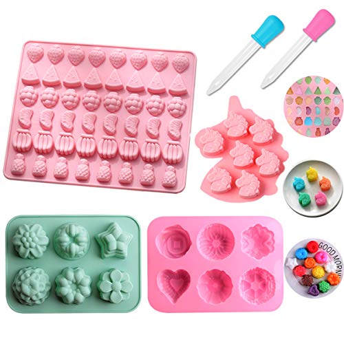 ZXT Molde de Silicona de Chocolate,Moldes Bombones,Caramelo de Silicona Moldes,Caramelo de Unicornio Moldes,Molde de Silicona con Forma de Flor,para Chocolates, Dulces, Muffins