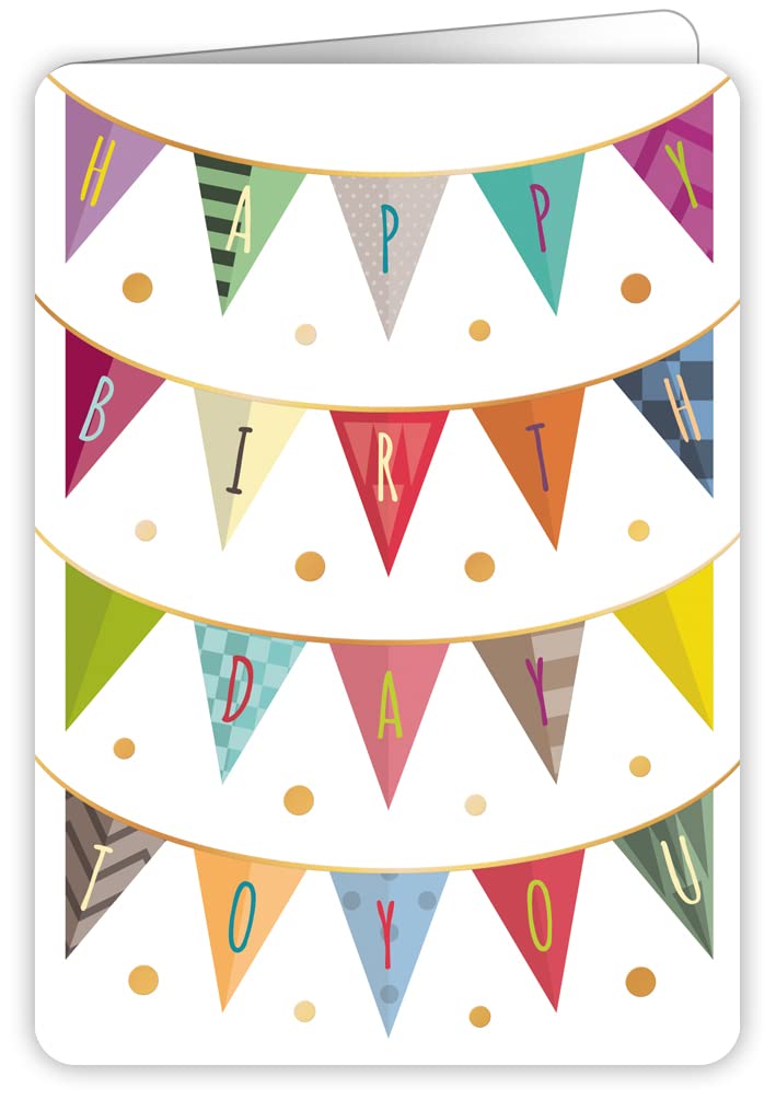 Quire Colourround Card Birthday Bunting