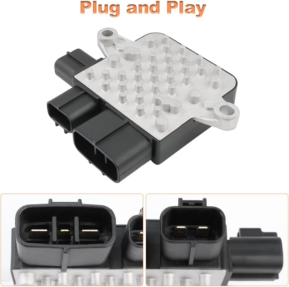 WMPHE Radiator Cooling Fan Control Unit Module Compatible with Mazda 6 2003-2007 MPV 2002-2005 Mitsubishi Lancer 2002-2007 Outlander 2003-2006 Replacement for 1355A124 1C232-19700 902-428 AJY215SC0