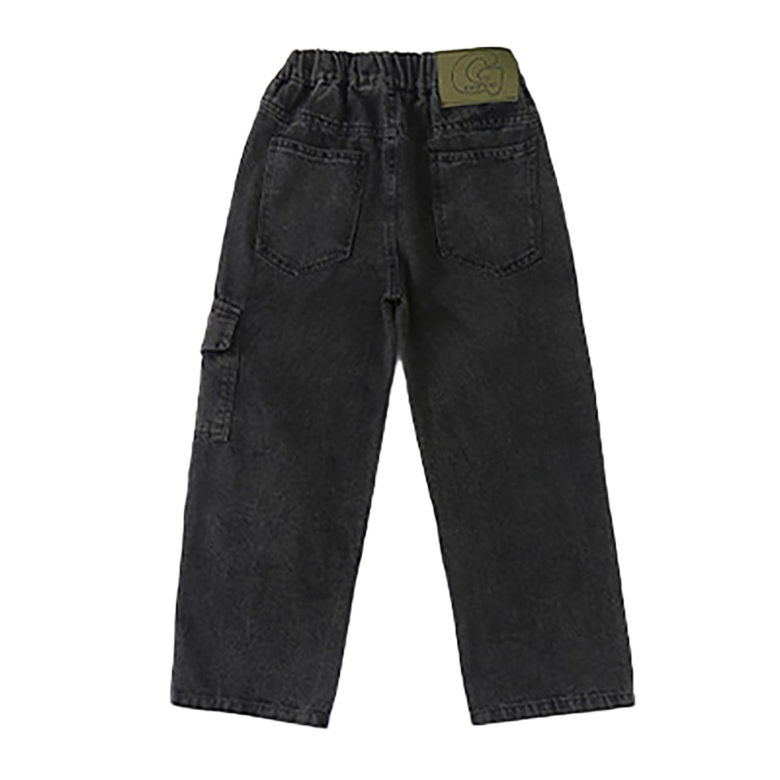 Vaqueros Niño 4-14 Años Ancho Pantalon Vaquero Adolescentes Chico Cintura Elástica Rectos Casual Vacaciones Streetwear Jeans Pantalones Vaqueros de Trabajo Denim Holgados Otoño 2026