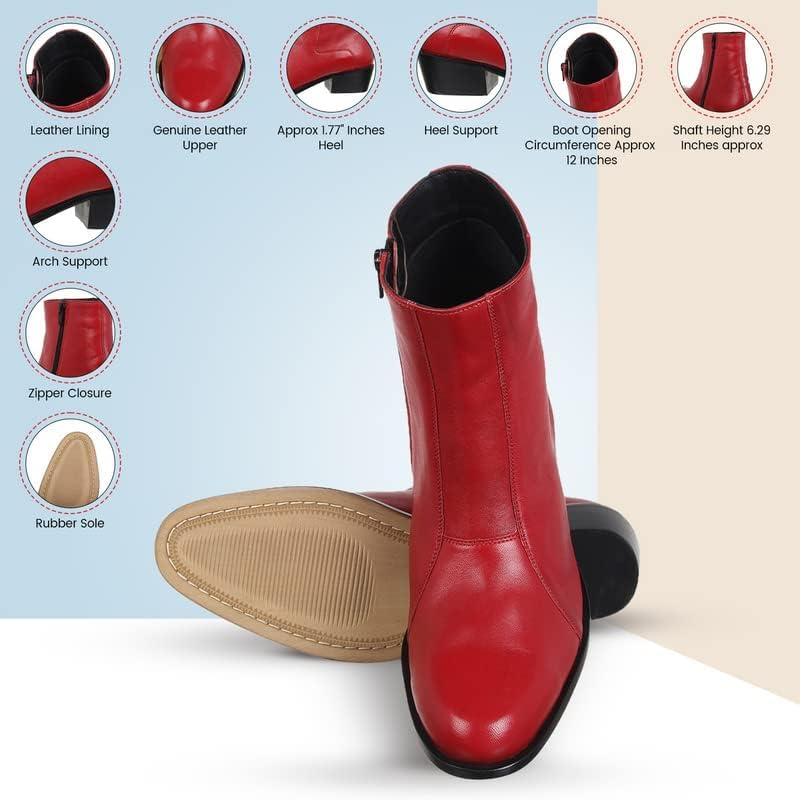 Miniatura 3 de LIBERTYZENO Botas de vestir retro de tobillo alto para hombre con estampado de serpiente y cuero liso para Navidad