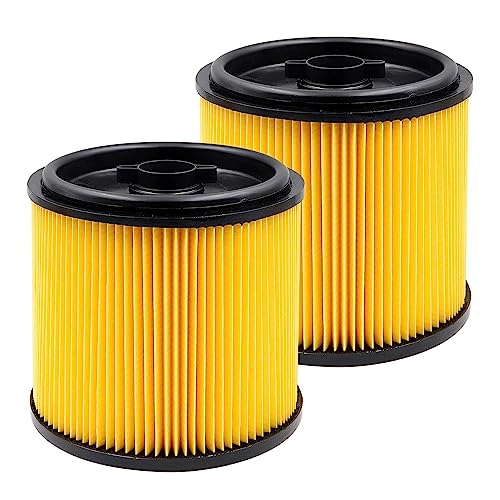 ATXKXE VCFS Replacement Filter for Vacmaster Standard Cartidge Filter and Retainer 2pack