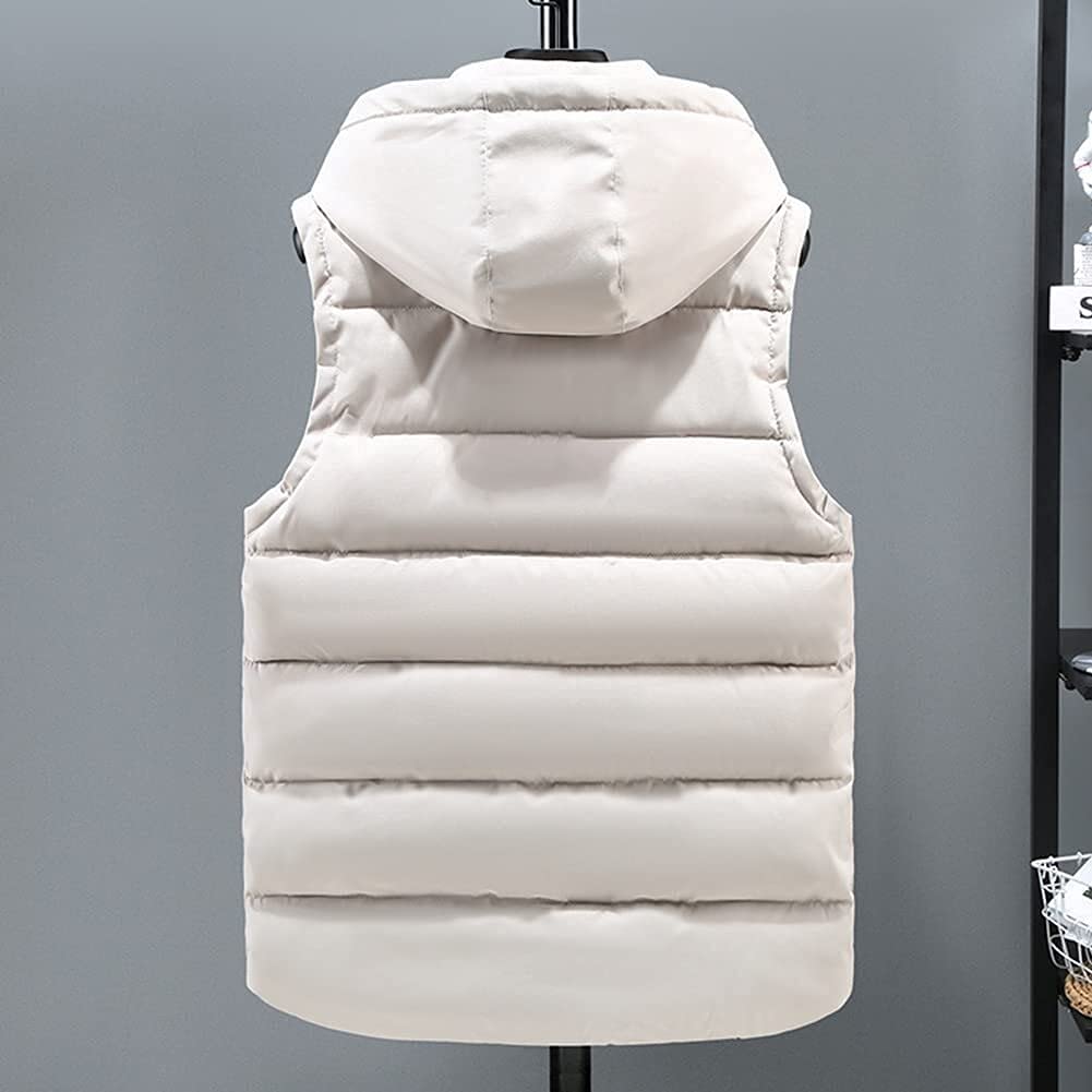 Waistcoat Winter Gilet Sleeveless Heated Hoodie Outdoor Waistcoat Sleeveless Jacket for Cycling & Hiking Outerwearvests (Color : Red, Size : 3XL)