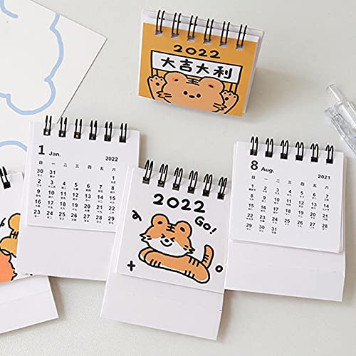 Wilitto 2022 Desktop Kalender, Maandelijkse Kalender Staand Flip Dagelijkse Kalender Planner Organizer Planner Voor… - Image 8