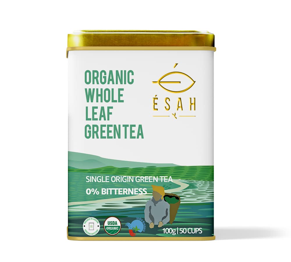 Ésah High Grown Exotic Green Tea | USDA Organic Certified | Vacuum Sealed for Freshness | Whole Leaf and Handcrafted | NO BITTERNESS | Healthy | Fresh | Natural | 100 g- 50 Cups (B08R8KHQ8Y) Amazon Price History, Amazon Price Tracker