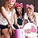 Wavyknot 42 Pcs Pink Sleepover Party Supplies for Girls Preppy Spa Party Favors Include Sippy Cup Trays Eye Mask Plush Headband Heart LED Light Scrunchies Toiletry Bag for Spa Birthday Slumber Parties