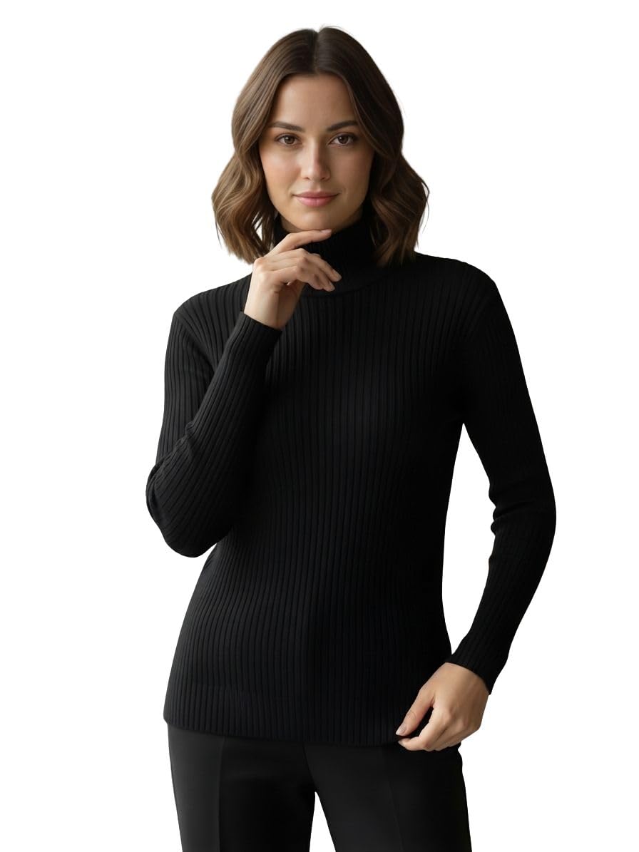 Women Stylish Winter Pullovers | Women's Woollen High Neck Innerwear Sweater | Skivvy for Winters-picture-42